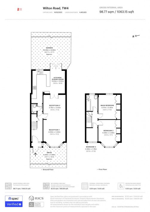 Floorplan for Wilton Road, Hounslow